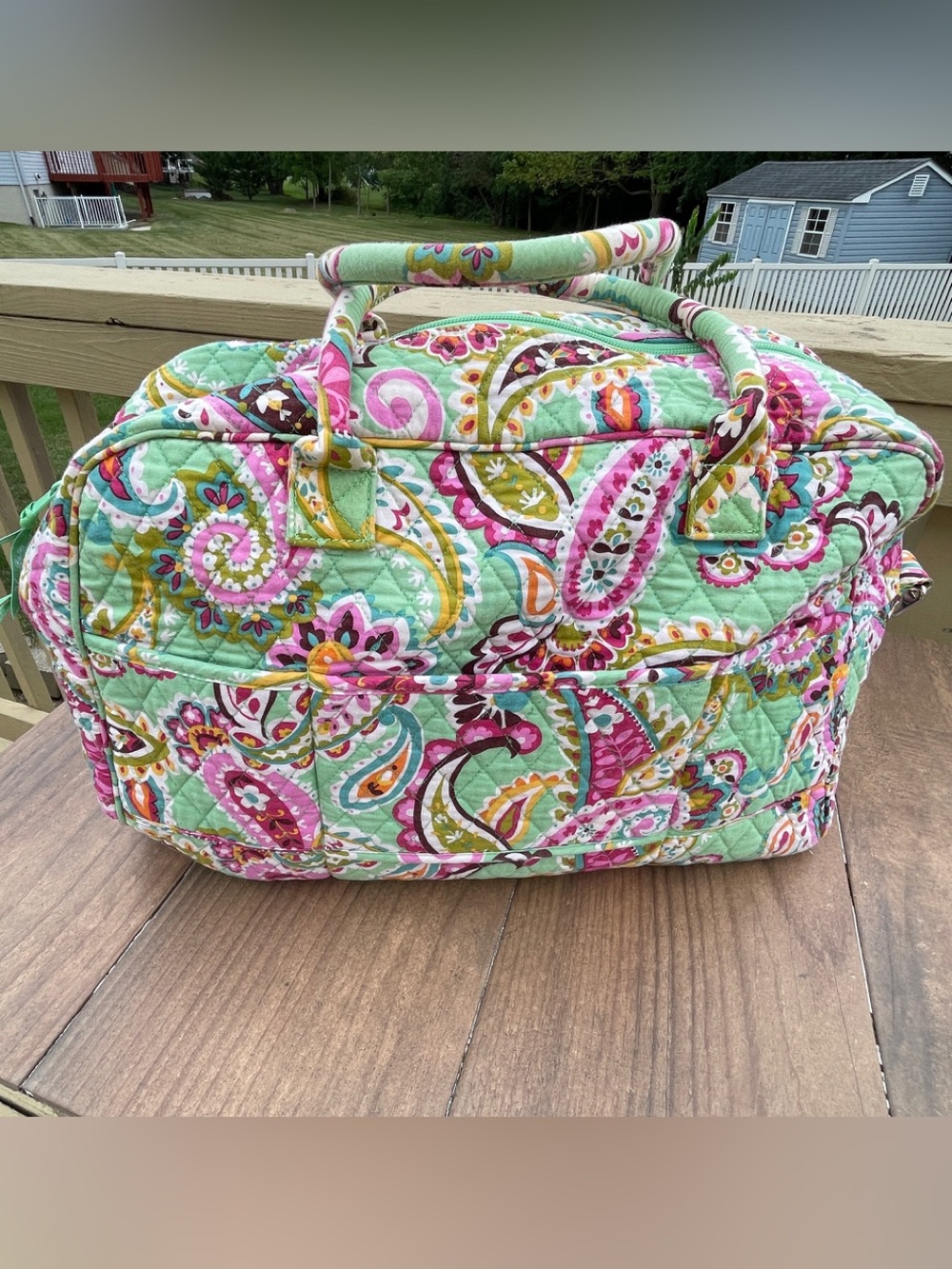Vera Bradley Retired Tutti Fruitti weekender travel duffel bag